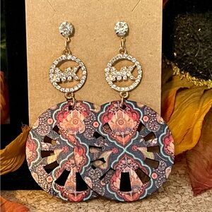 Bohemian Patterned Dangle Earrings
